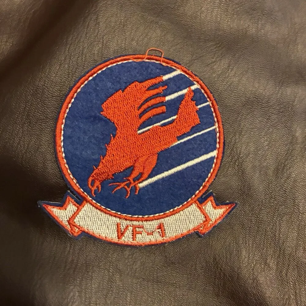 Boys Top Gun Rubies Paramount Bomber Jacket Maverick Size Large Zipper Front
